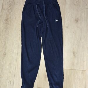 ALO Yoga Navy Blue Muse Sweatpants